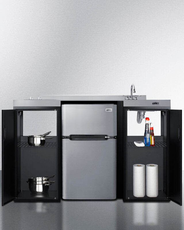 54" Wide All-in-one Kitchenette, ADA Counter Height - (CK55ADASINKR)