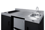 54" Wide All-in-one Kitchenette, ADA Counter Height - (CK55ADASINKR)