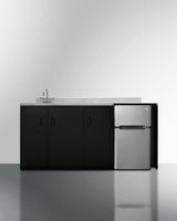 72" Wide All-in-one Kitchenette, ADA Counter Height - (CK72ADASINKL)