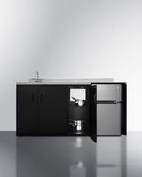 72" Wide All-in-one Kitchenette, ADA Counter Height - (CK72ADASINKL)
