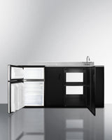 72" Wide All-in-one Kitchenette, ADA Counter Height - (CK72ADASINKR)
