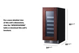 15" Wide Built-In Wine Cellar (Panel Not Included) - (CL155WC1PNRLHD)