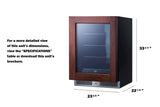 24" Wide Built-In Beverage Center (Panel Not Included) - (CL24BV1PNRLHD)