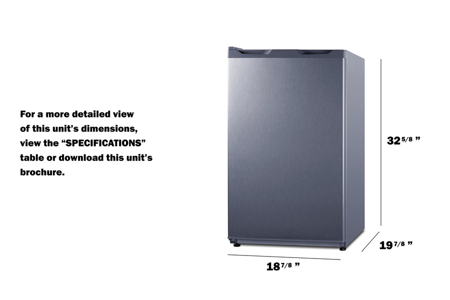4.2 cu.ft. Compact Refrigerator-Freezer (LHD) - (CM42PLLHD)