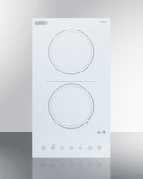 12" Wide 115v 2-burner Radiant Cooktop - (CR2B15T2W)