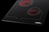 18" Wide 220v 2-burner Radiant Cooktop - (CR2B228T)