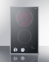 12" Wide 220/240v 2-burner Radiant Cooktop - (CR2B22ST)