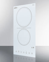 12" Wide 230v 2-burner Radiant Cooktop - (CR2B23T4W)