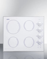 24" Wide 230V 4-Burner Radiant Cooktop - (CR425WH)