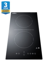 12" Wide 115V 2-Burner Radiant Cooktop With Safety Shutoff - (CRH2BT30115)