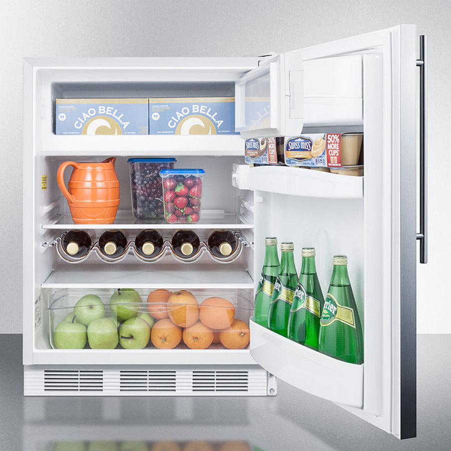 24" Wide Built-in Refrigerator-freezer, ADA Compliant - (CT661WBISSHVADA)