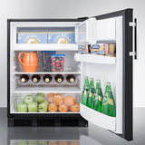 24" Wide Built-in Refrigerator-freezer - (CT663BKBI)