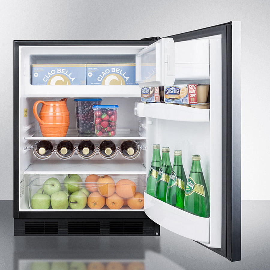 24" Wide Built-in Refrigerator-freezer, ADA Compliant - (CT663BKBISSHHADA)