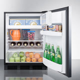 24" Wide Built-in Refrigerator-freezer, ADA Compliant - (CT663BKBISSHHADA)