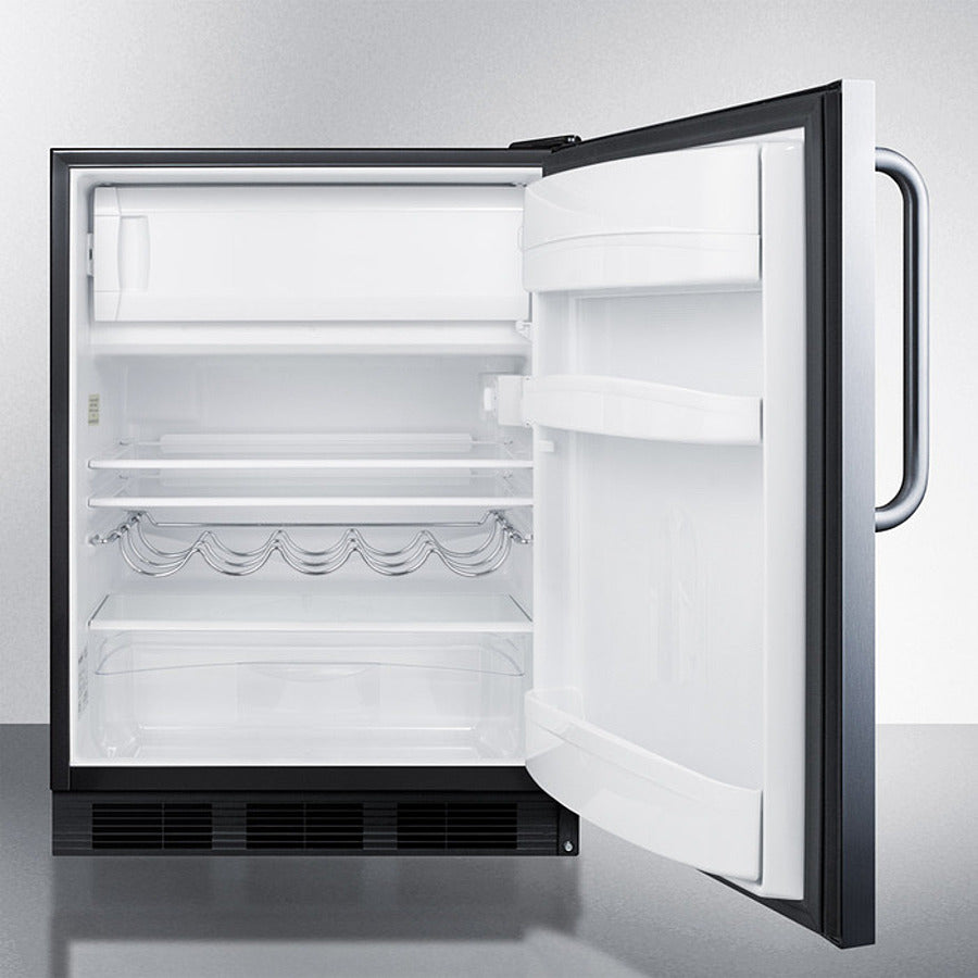 24" Wide Built-in Refrigerator-freezer, ADA Compliant - (CT663BKBISSTBADA)