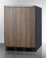 24" Wide Built-in Refrigerator-freezer With Wood Panel, ADA Compliant - (CT663BKBIWP1ADA)