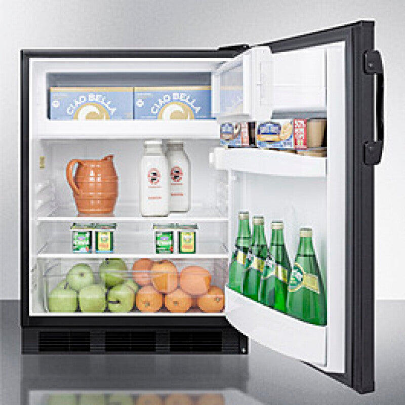 24" Wide Refrigerator-freezer - (CT66BK)