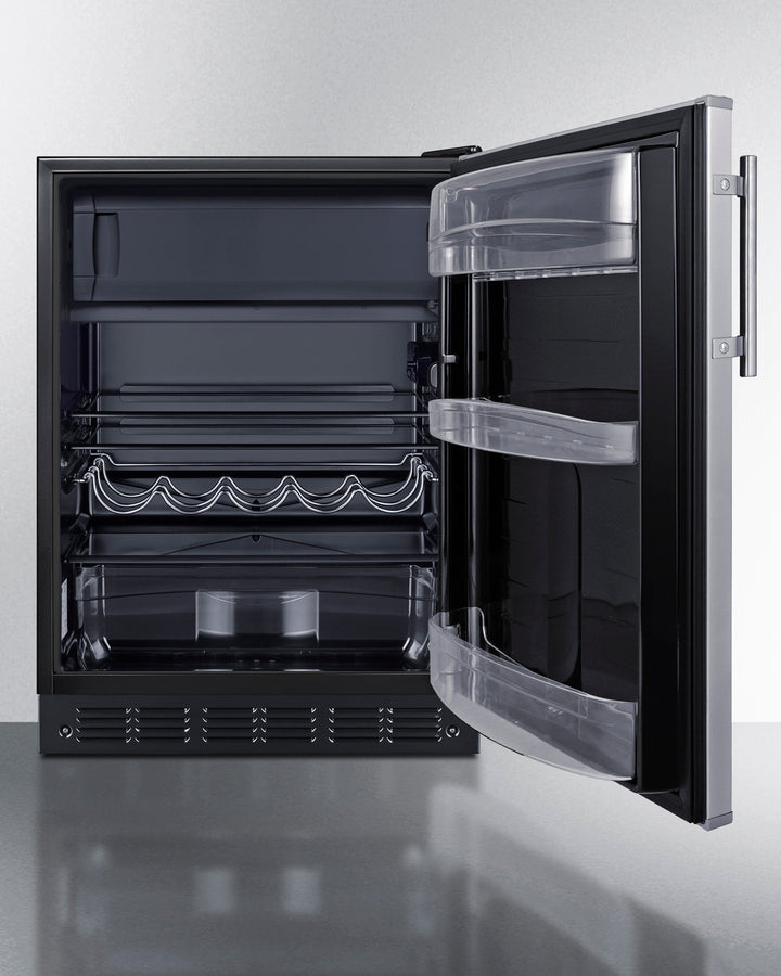 24" Wide Refrigerator-freezer, ADA Compliant - (CT66BK2SSADA) - SUMMIT
