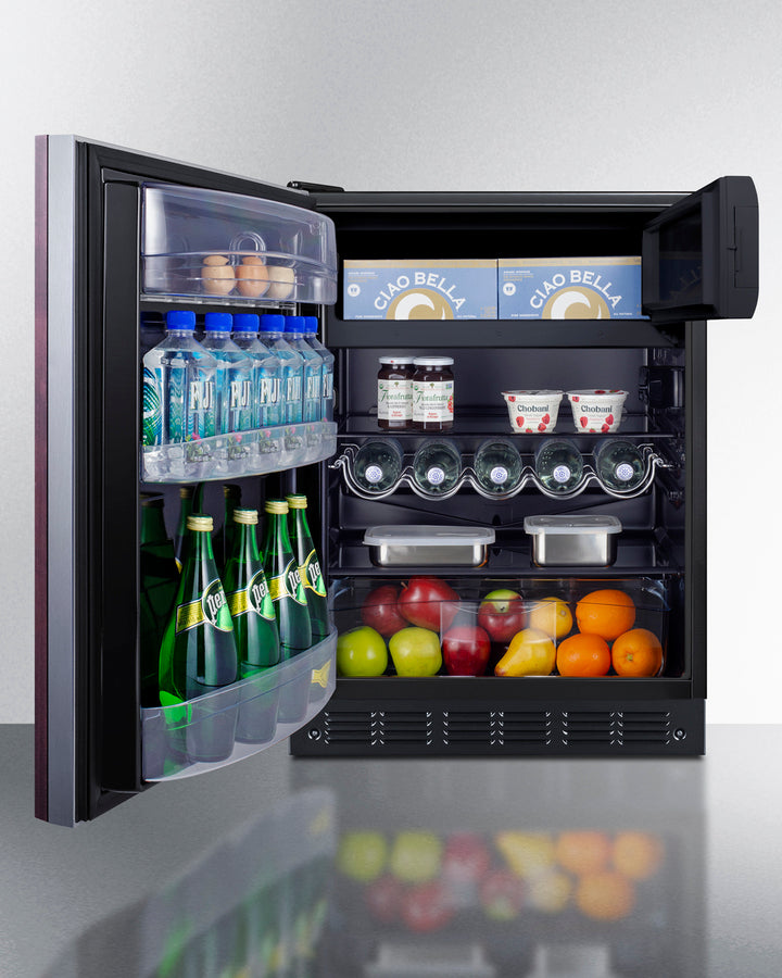24" Wide Refrigerator-freezer, ADA Compliant (panel Not Included) - (CT66BK2SSIFADALHD) - SUMMIT