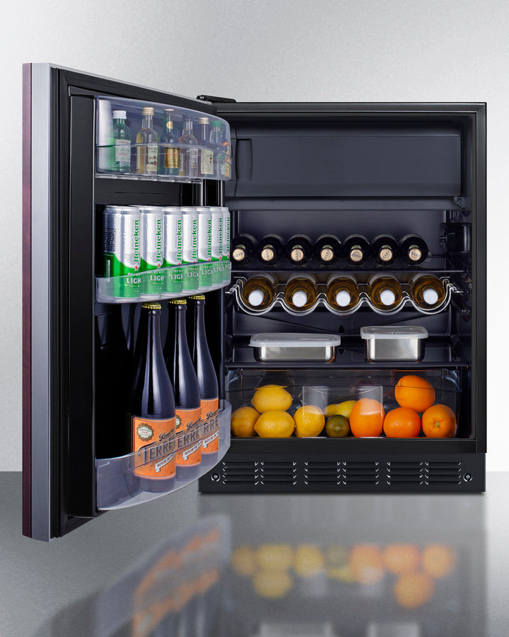 24" Wide Refrigerator-freezer, ADA Compliant (panel Not Included) - (CT66BK2SSIFADALHD) - SUMMIT