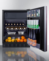 24" Wide Refrigerator-freezer, ADA Compliant (panel Not Included) - (CT66BK2SSIFADA) - SUMMIT