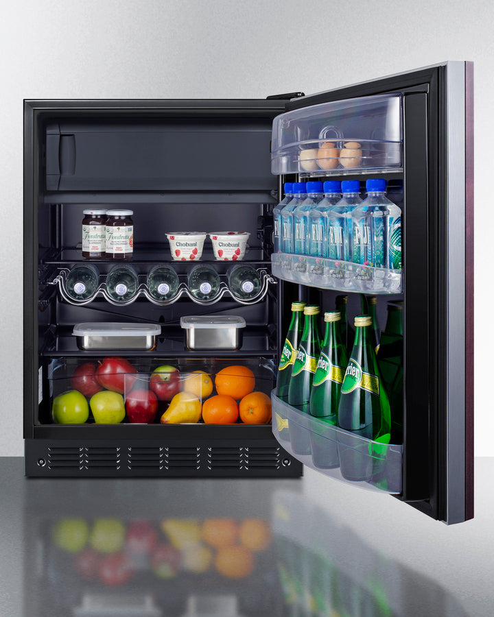 24" Wide Refrigerator-freezer, ADA Compliant (panel Not Included) - (CT66BK2SSIFADA) - SUMMIT