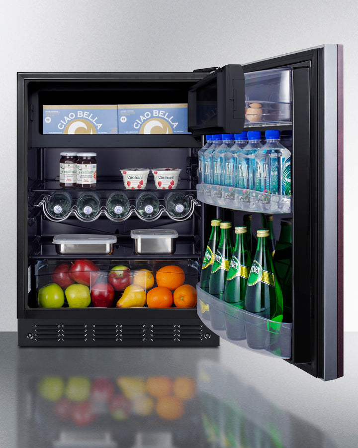 24" Wide Refrigerator-freezer, ADA Compliant (panel Not Included) - (CT66BK2SSIFADA) - SUMMIT