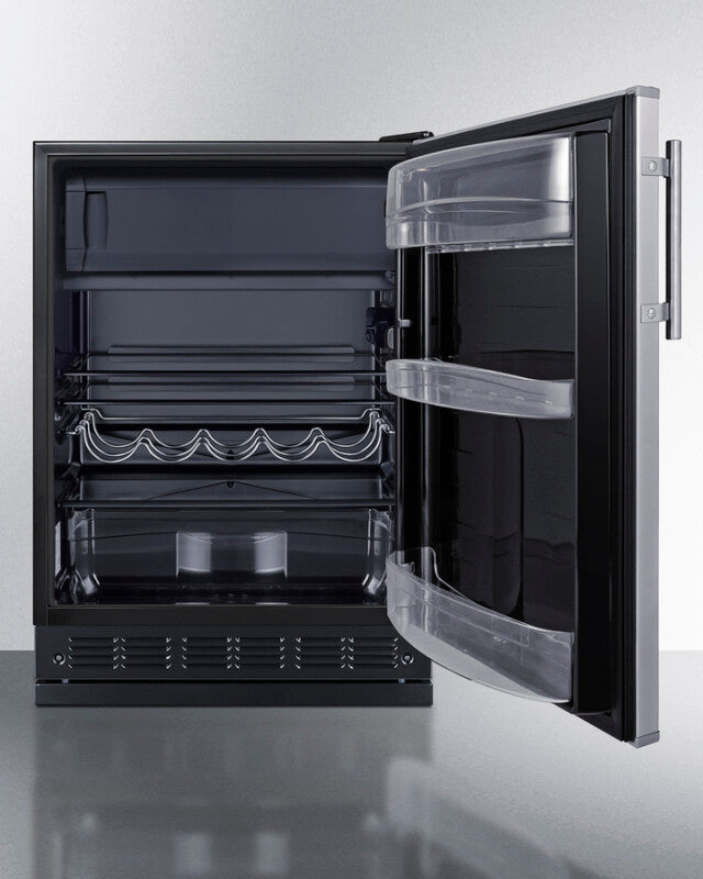 24" Wide Refrigerator-freezer - (CT66BK2SSRS) - SUMMIT