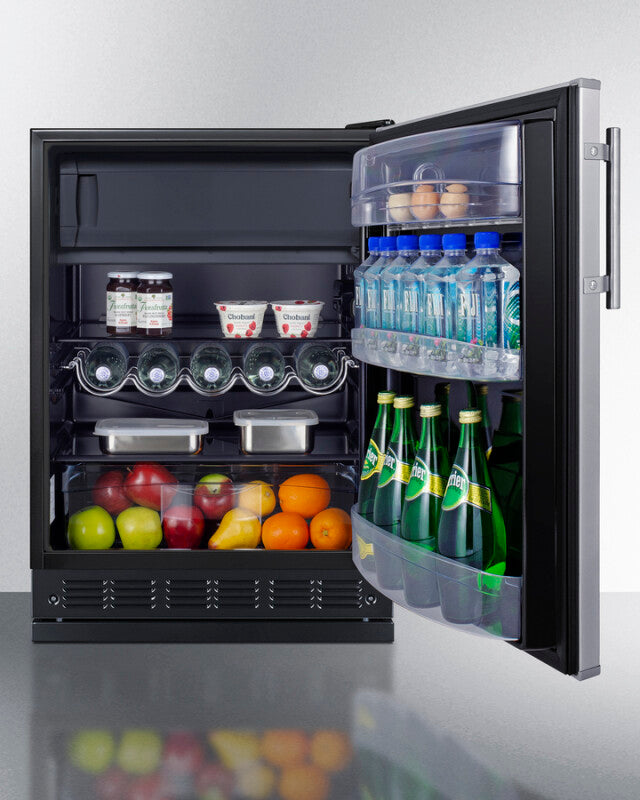 24" Wide Refrigerator-freezer - (CT66BK2SSRS) - SUMMIT