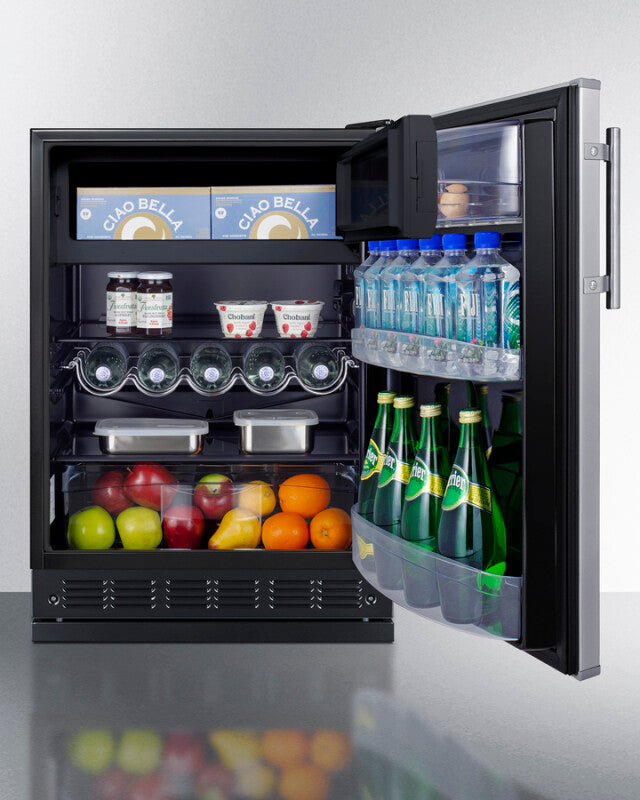 24" Wide Refrigerator-freezer - (CT66BK2SSRS) - SUMMIT