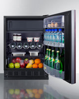 24" Wide Refrigerator-freezer (panel Not Included) - (CT66BK2SSRSIF) - SUMMIT