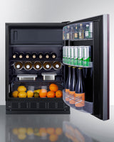 24" Wide Refrigerator-freezer (panel Not Included) - (CT66BK2SSRSIF) - SUMMIT