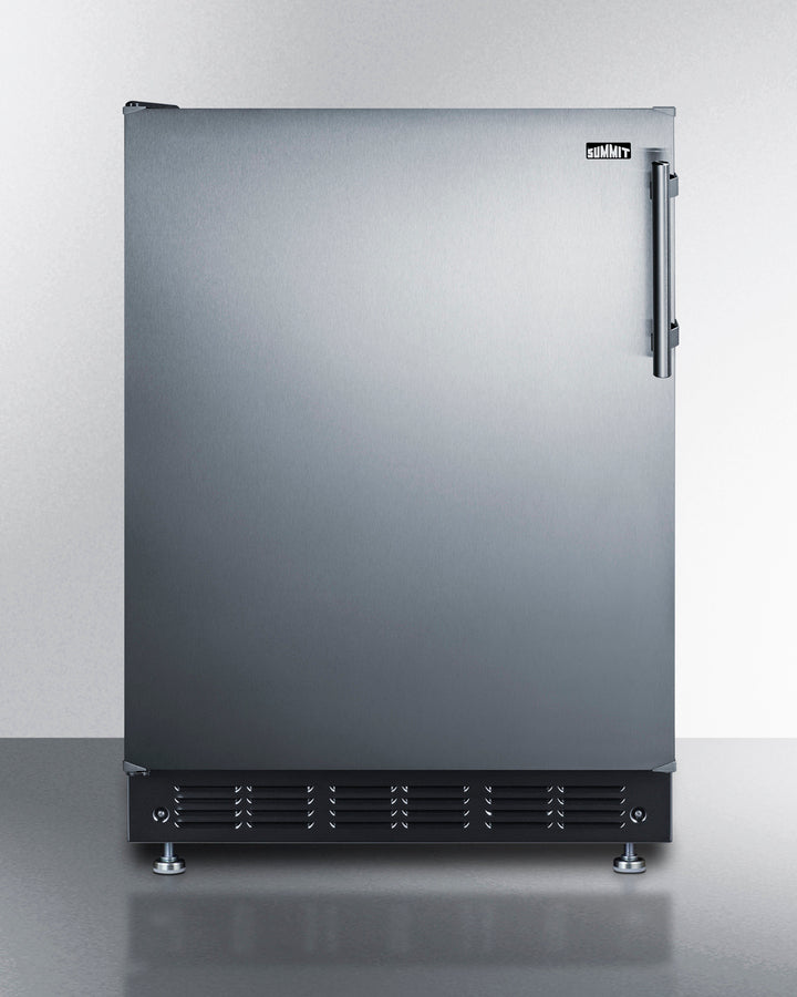 24" Wide Refrigerator-freezer - (CT66BK2SSRSLHD) - SUMMIT