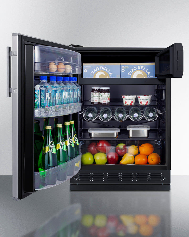 24" Wide Refrigerator-freezer - (CT66BK2SSRSLHD) - SUMMIT