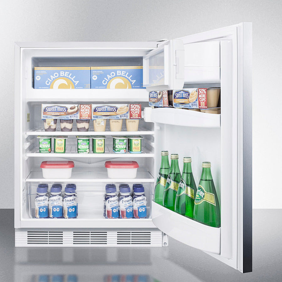 24" Wide Refrigerator-freezer, ADA Compliant - (CT66LWSSHHADA)