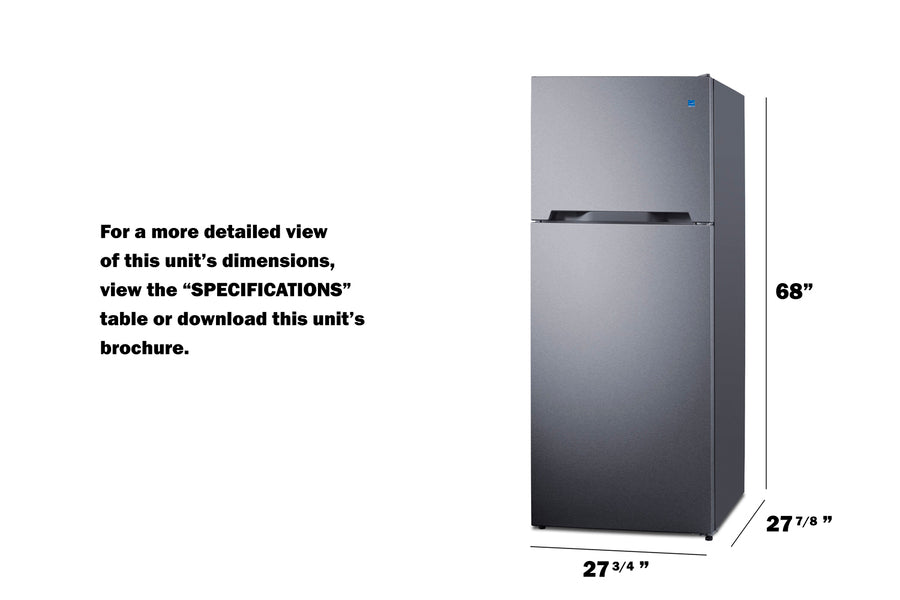 28" Wide Top-Mount Refrigerator-Freezer - (CTR15SS)