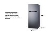 28" Wide Top-Mount Refrigerator-Freezer - (CTR15SS)