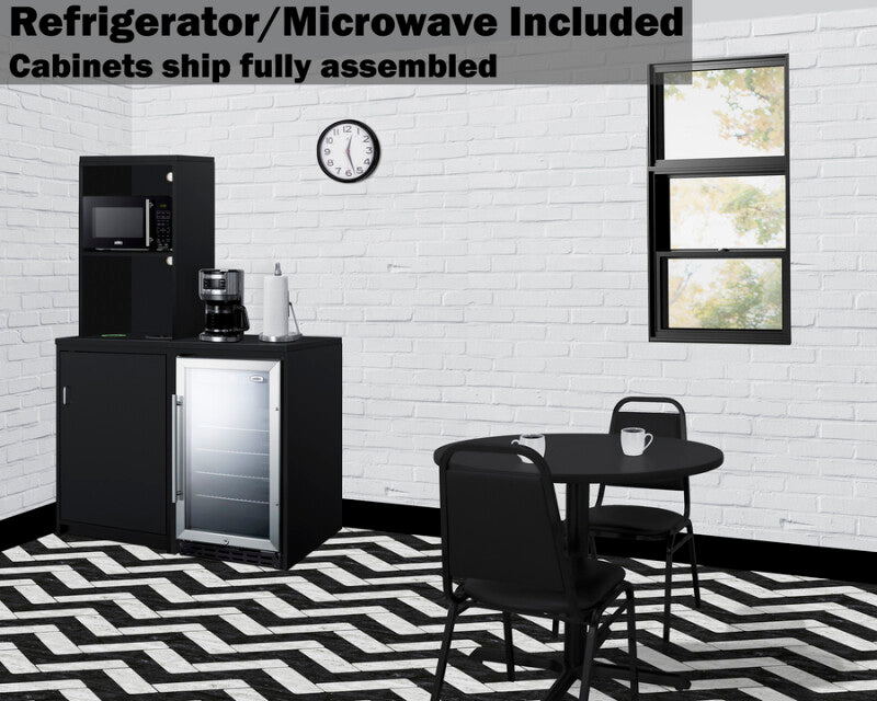43" Wide Casework Suite With Beverage Center and Microwave, ADA Height - (CWSUITE43G)