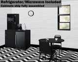 43" Wide Casework Suite With Refrigerator and Microwave, ADA Height - (CWSUITE43R)