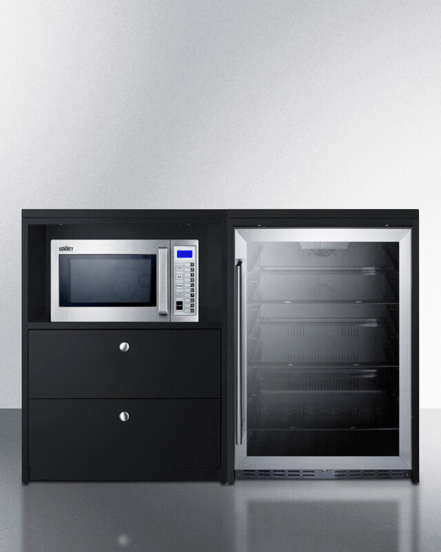 52" Wide Casework Suite With Beverage Center and Microwave, ADA Height - (CWSUITE52G)