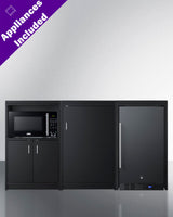 64" Wide Casework Suite With Refrigerator and Microwave, ADA Height - (CWSUITE64R)