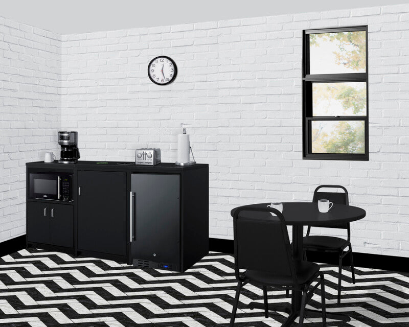 64" Wide Casework Suite With Refrigerator and Microwave, ADA Height - (CWSUITE64R)