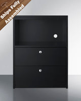 74" Wide Casework Suite With Refrigerator and Microwave, ADA Height - (CWSUITE74R)