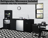 95" Wide Casework Suite With Refrigerator and Microwave, ADA Height - (CWSUITE95R)
