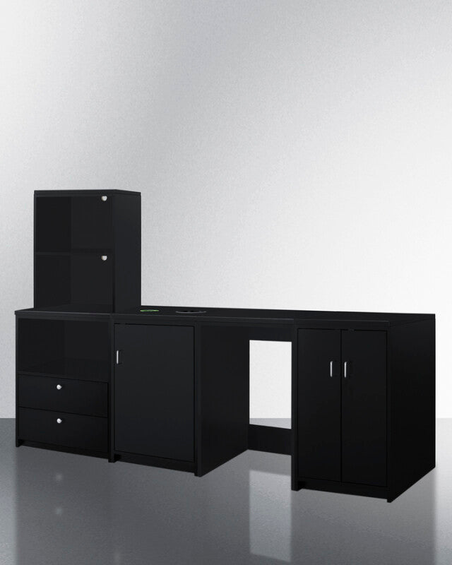 95" Wide Casework Suite With Refrigerator and Microwave, ADA Height - (CWSUITE95R)
