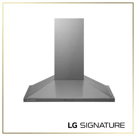 LG SIGNATURE HCEU3639X 36 inch wall mount chimney range hood front view