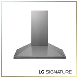 LG SIGNATURE HCEU3639X 36 inch wall mount chimney range hood front view