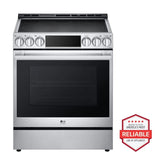 LG STUDIO LSIS6338FE slide-in induction range front view