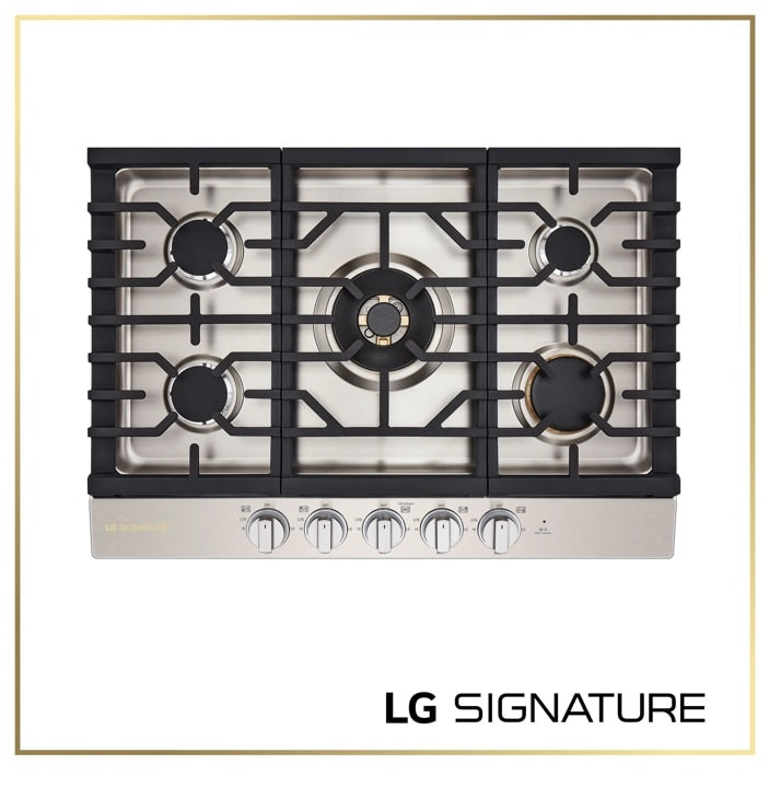 LG SIGNATURE CBGU3039X 30 Inch Gas Cooktop lifestyle view