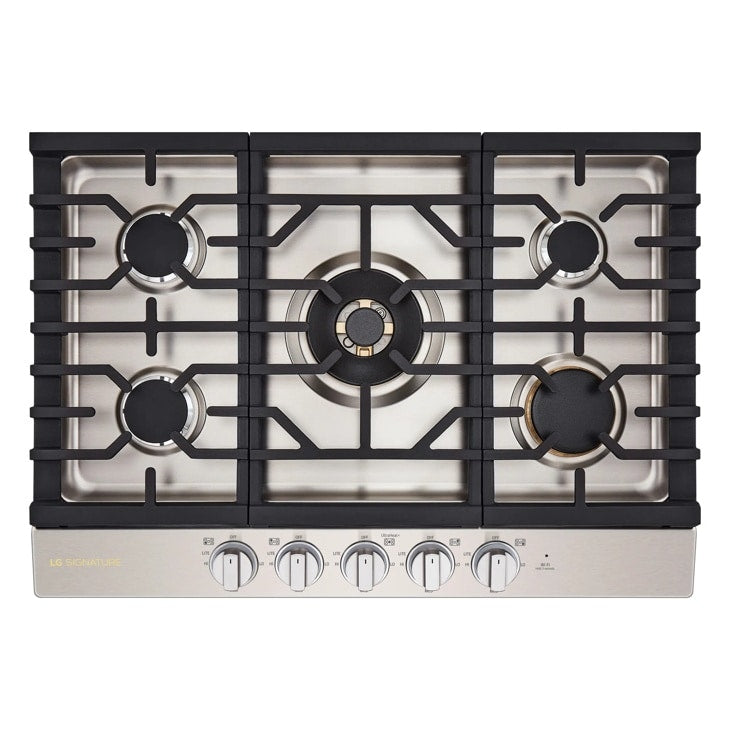 LG SIGNATURE CBGU3039X 30 Inch Gas Cooktop front view